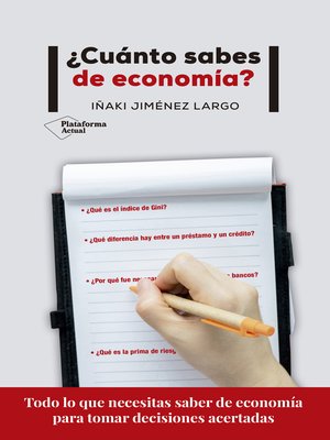 cover image of ¿Cuánto sabes de economía?